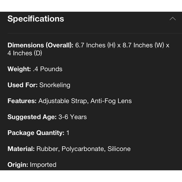 Speedo Kids' Surf Gazer Swim Mask - Cyber Turquoise NWT - Picture 4 of 5